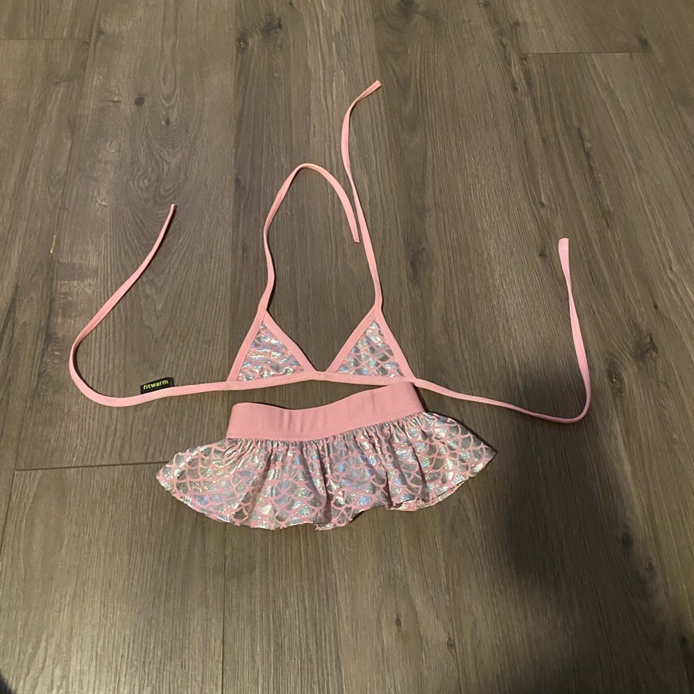 Mermaid dog bikini bathing suit pink small